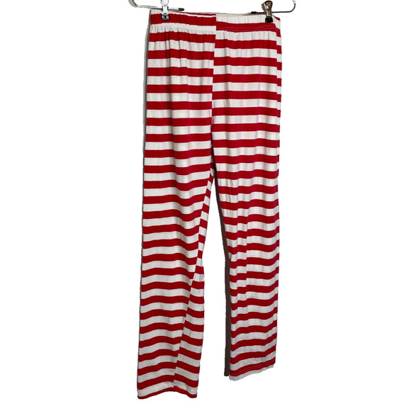 Women's Large Unbranded Red Stripe Cotton/Polyester Pull On Pants - Picture 2 of 4
